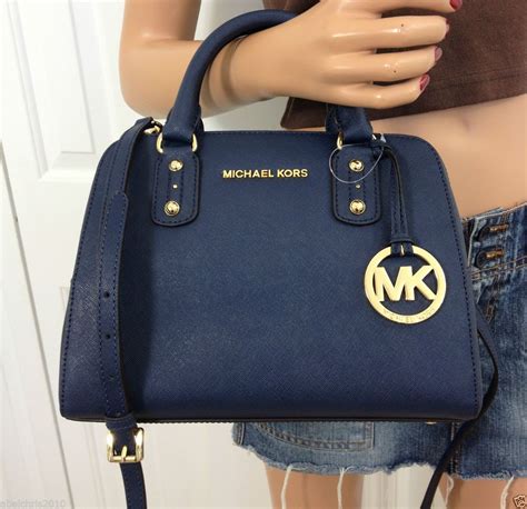 blue michael kors small envelope purse|Michael Kors navy blue tote.